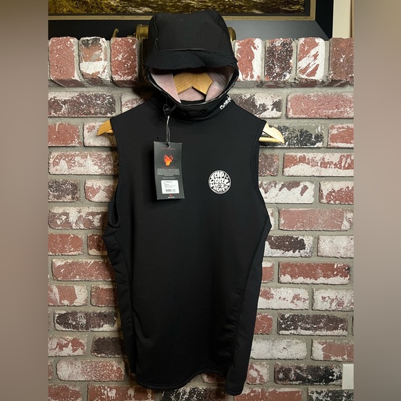 NWT Rip Curl Men's FlashBomb Layering Sleeveless Rash Guard Hooded Vest. SIZE XL - Picture 1 of 10